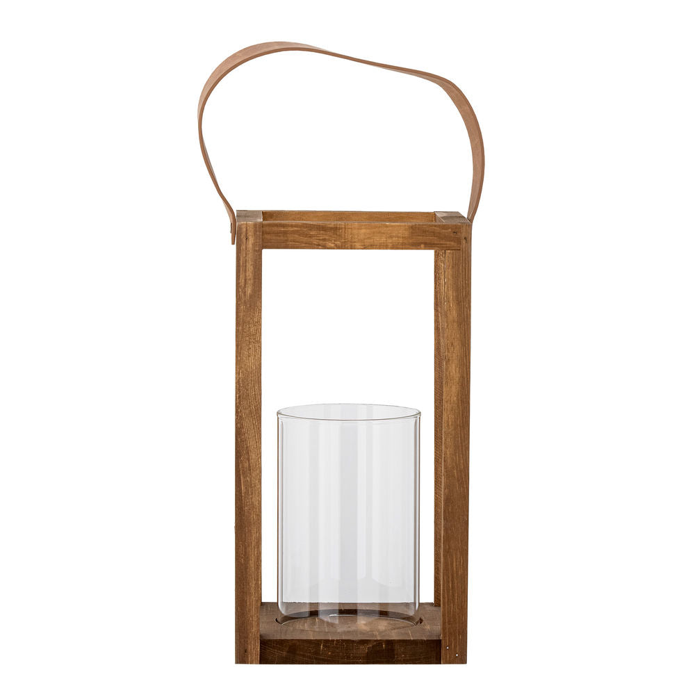 Bloomingville Lanterne Lyra avec/en verre, nature, pin