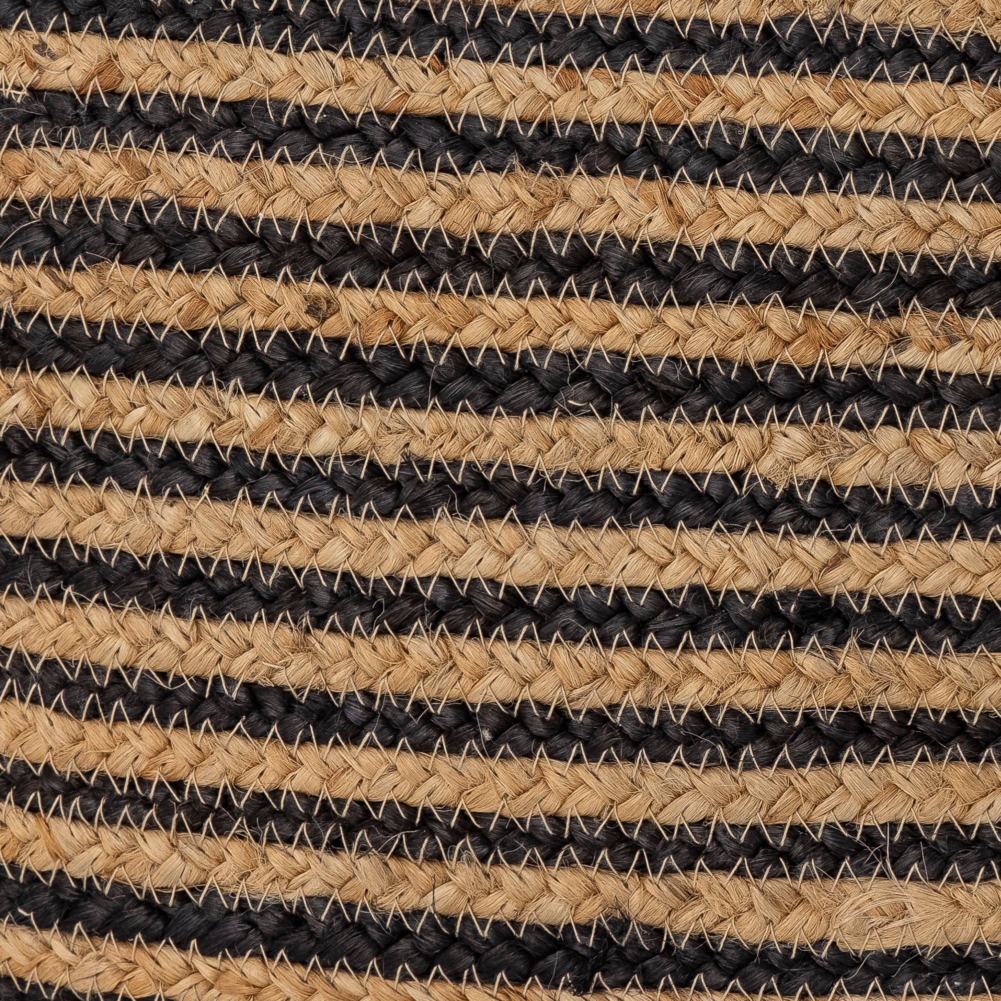 Bloomingville Nao Poef, Noir, Jute