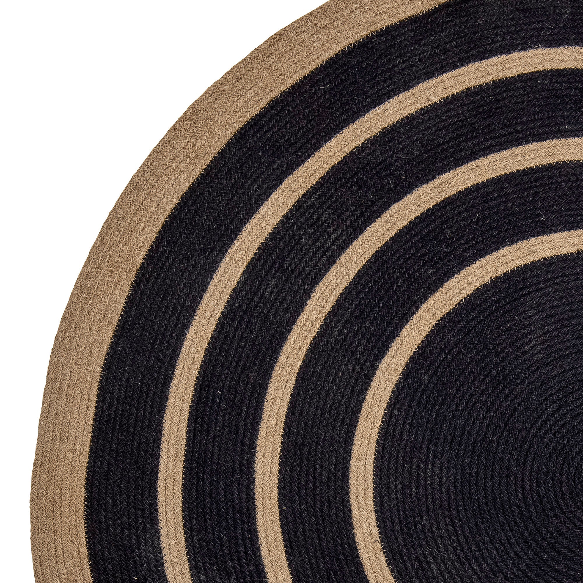 Bloomingville Tapis Lune, Noir, Seagrass