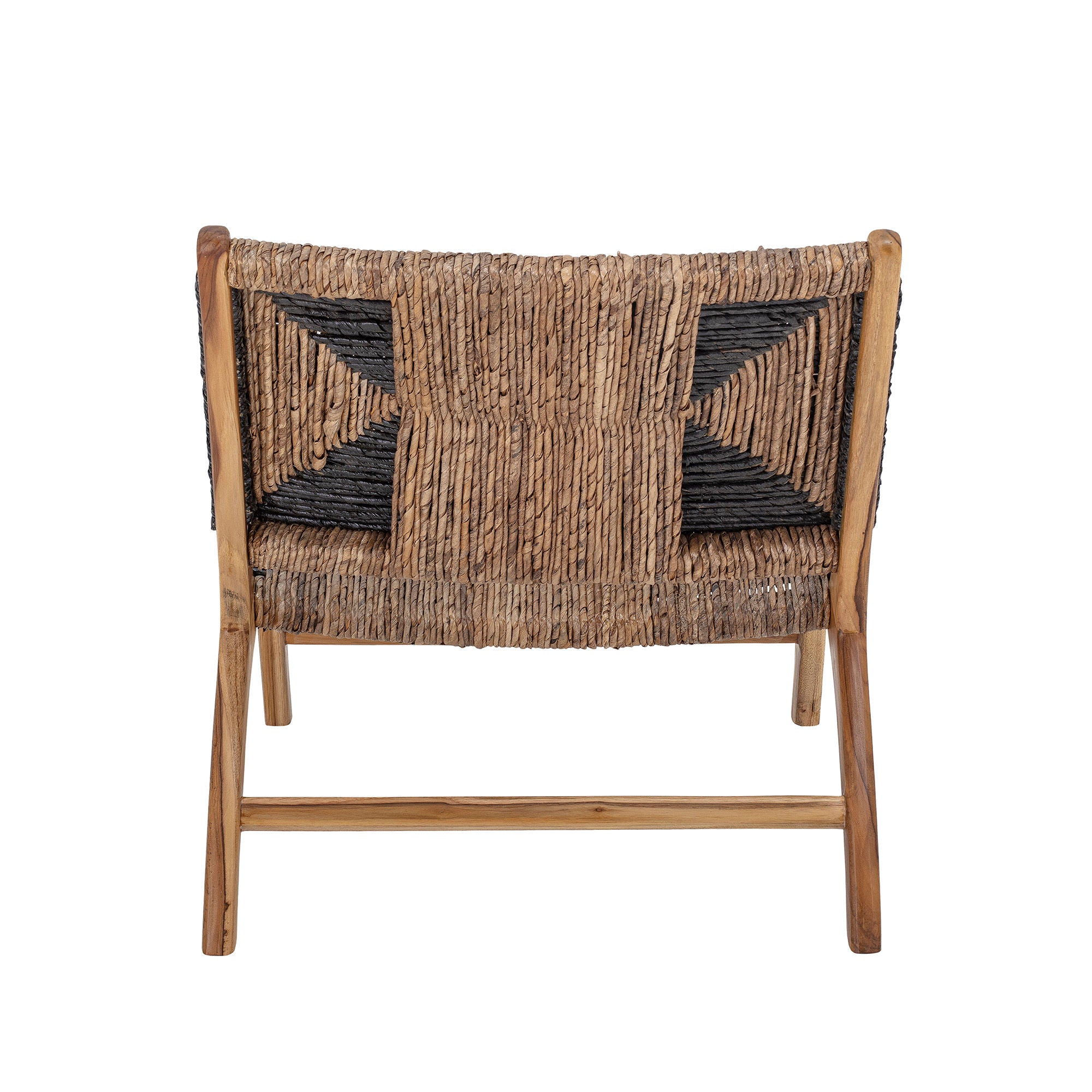 Creative Collection Fauteuil Grant, Noir, Bois de teck