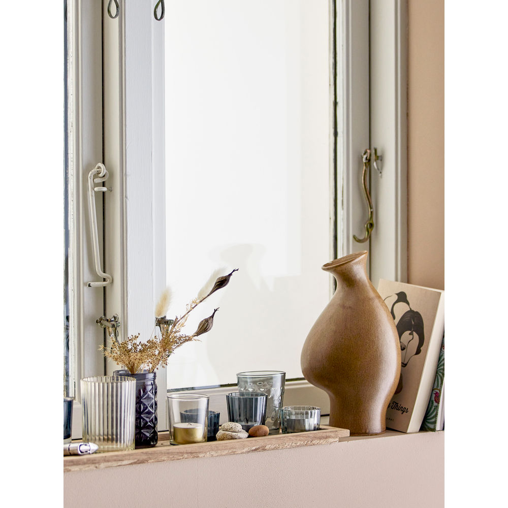 Bloomingville Bandeja Sanga con Votiva, Azul, Vidrio