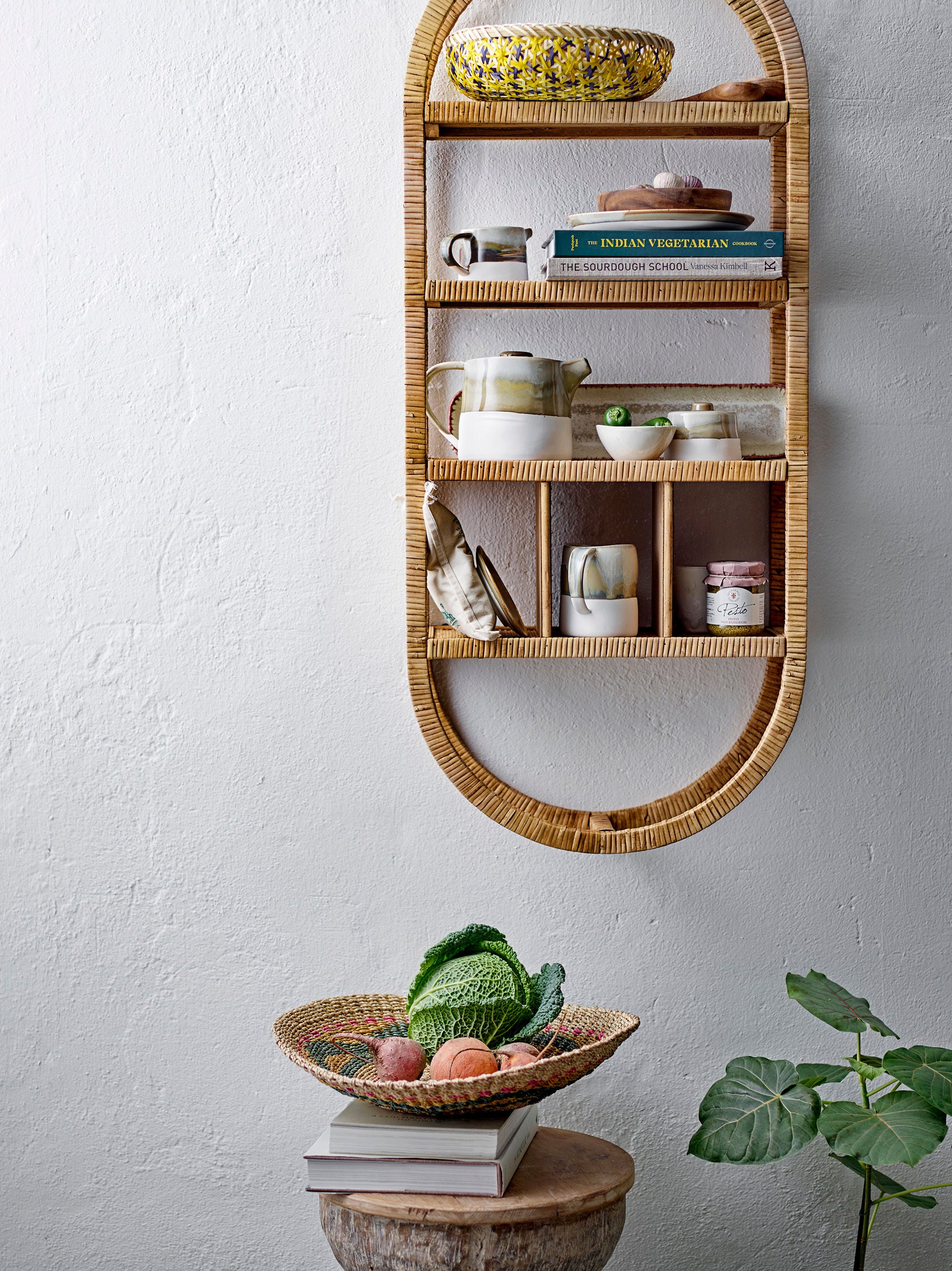 Kreative Sammlung Neha Regal, Natur, Rattan