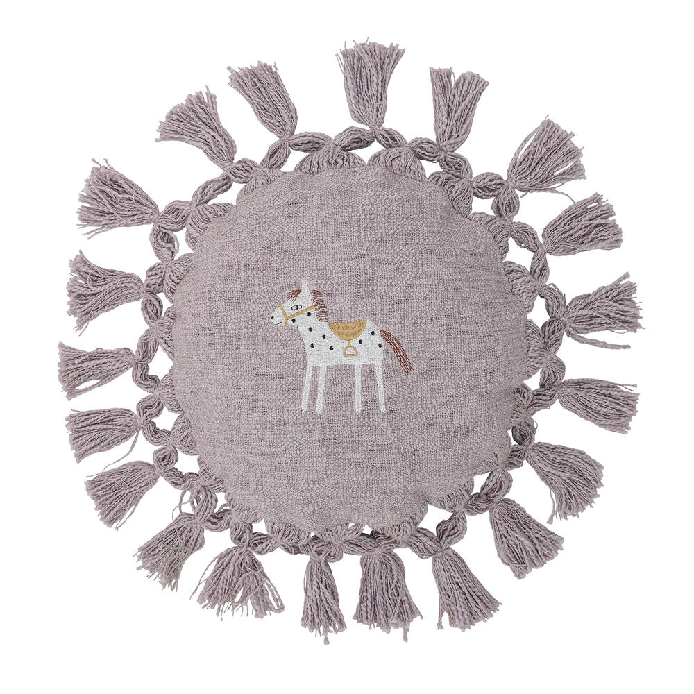 Bloomingville Mini Elinna Oreiller, Violet, Coton