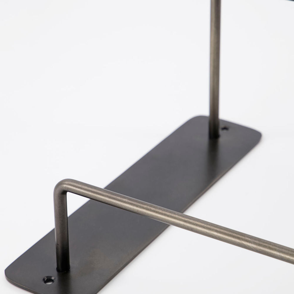 Hausarzt Handtuch halter, Pati, Antik schwarz