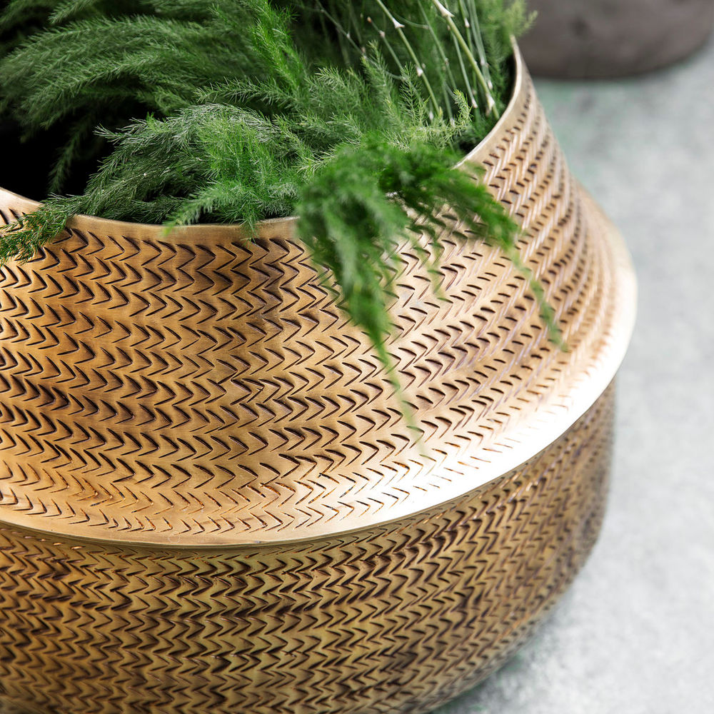 House Doctor Plants, Ratán, Acabado de latón