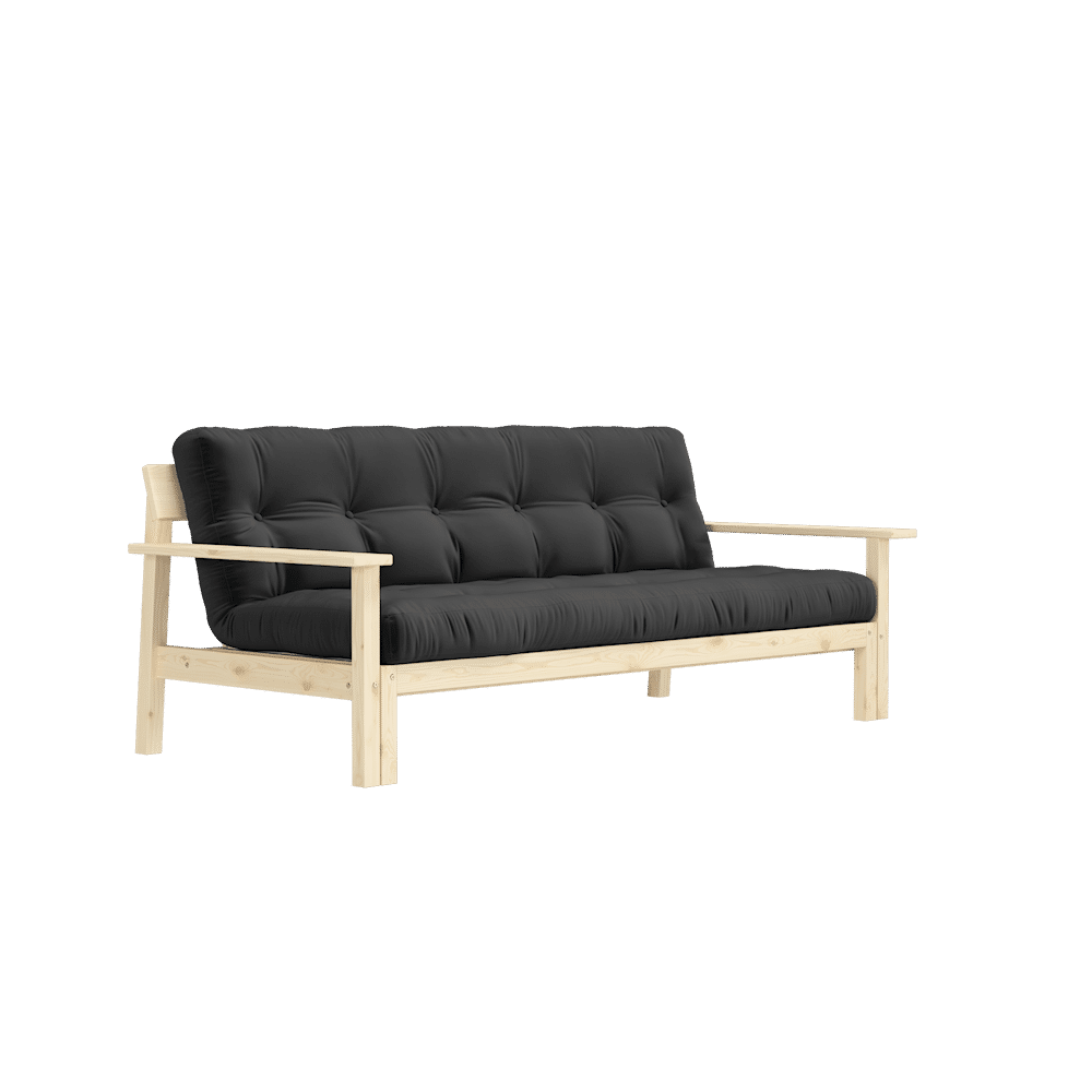 Diseñador UNWIND CLEAR LACQUERED W. COLCHÓN MIXTO 5 CAPAS GRIS OSCURO