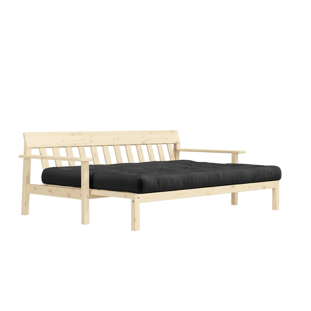 Diseñador UNWIND CLEAR LACQUERED W. COLCHÓN MIXTO 5 CAPAS GRIS OSCURO