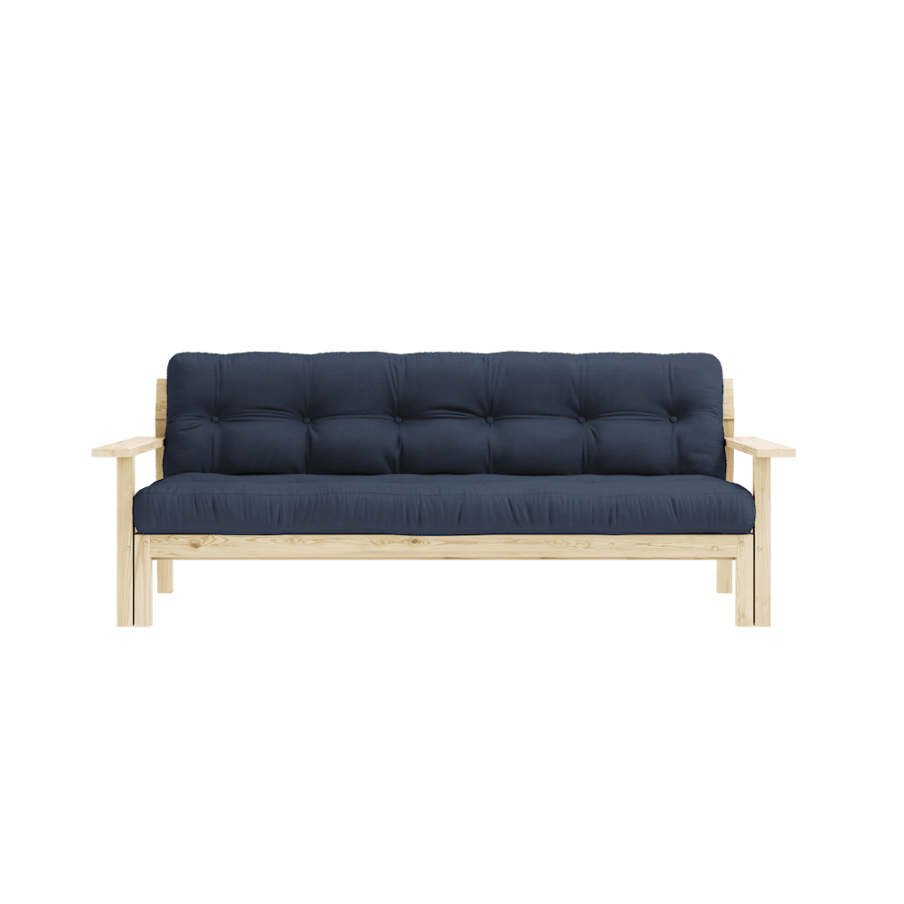 Designer UNWIND KLARE LACQUERED W. 5-Schicht GEMISCHTE MATRATZE NAVY