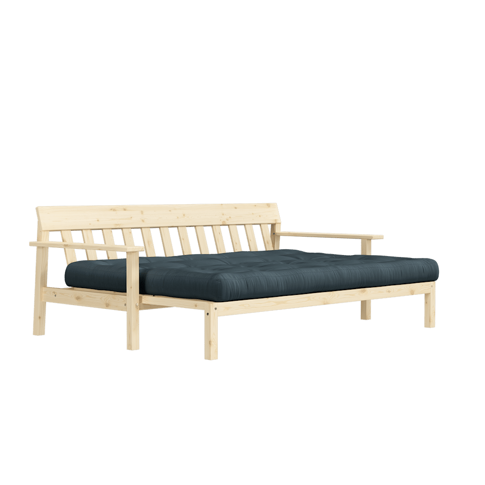 Diseñador UNWIND CLEAR LACQUERED W. COLCHÓN MIXTO 5 CAPAS AZUL GASOL