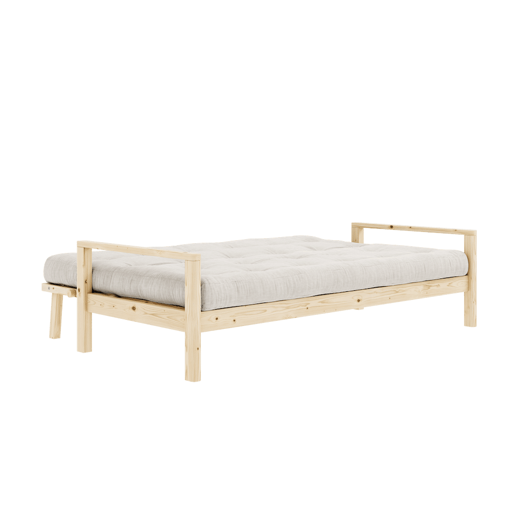 Karup Design POMO LACADO CLARO CON COLCHÓN MIXTO 5 CAPAS MARFIL