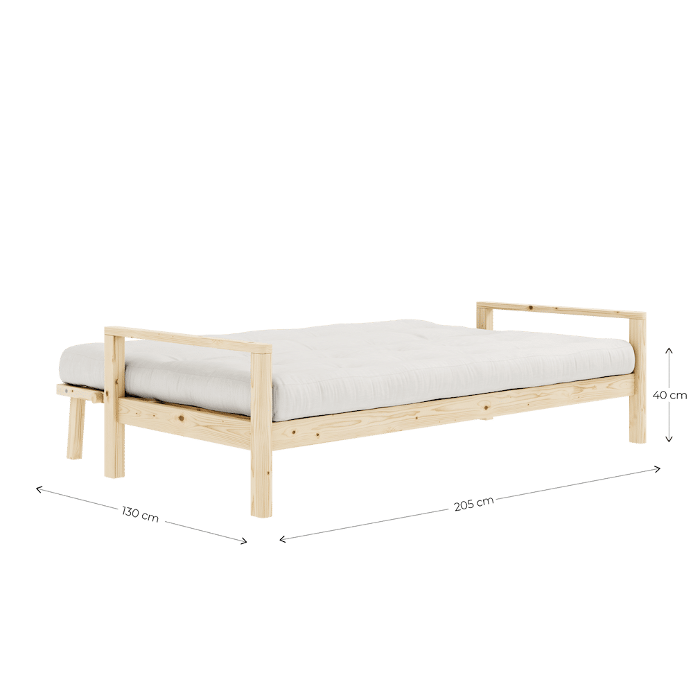Designer BOUTON CLAIR LAQUÉ W. MATELAS MIXTE 5 COUCHES SORBET