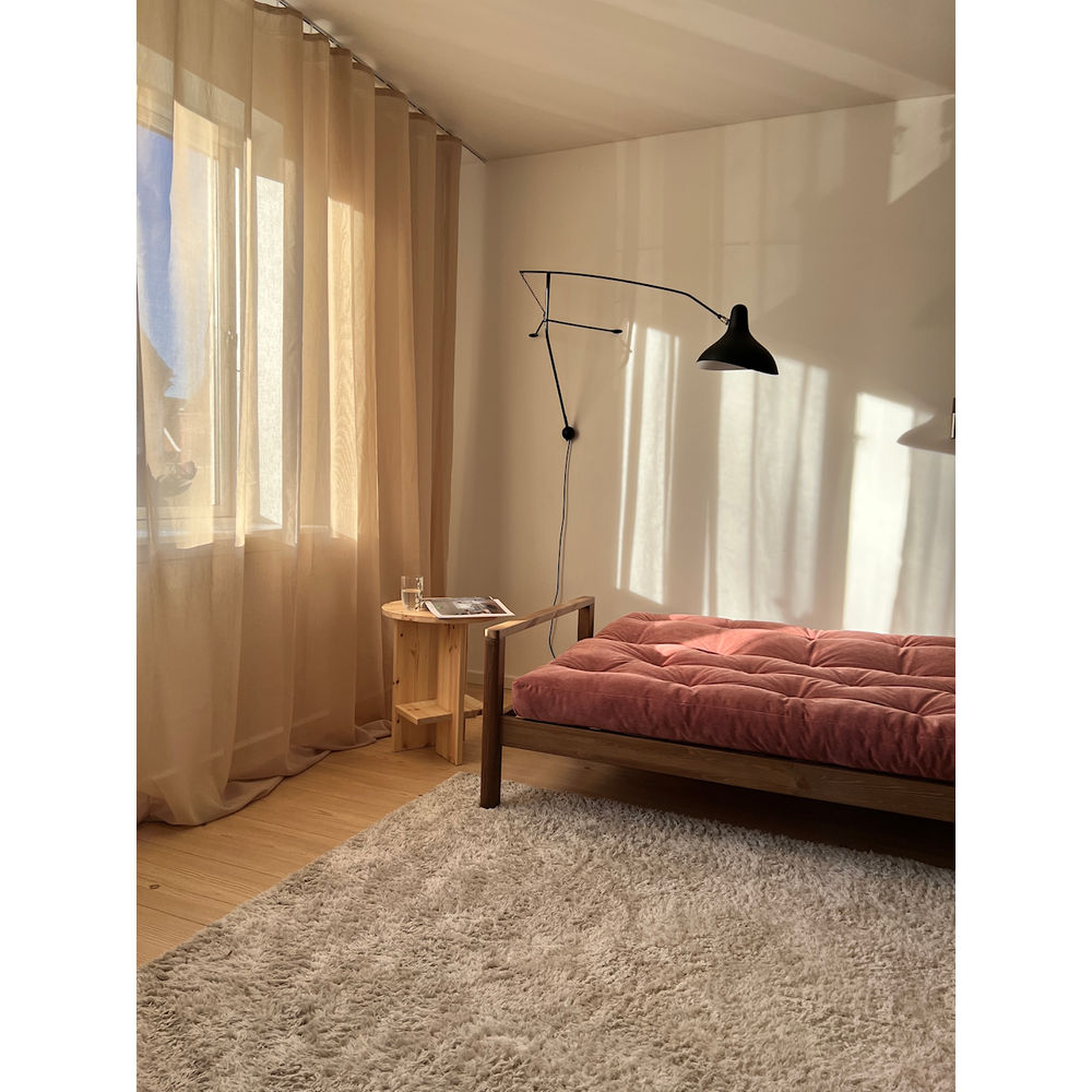 Designer BOUTON CLAIR LAQUÉ W. MATELAS MIXTE 5 COUCHES SORBET