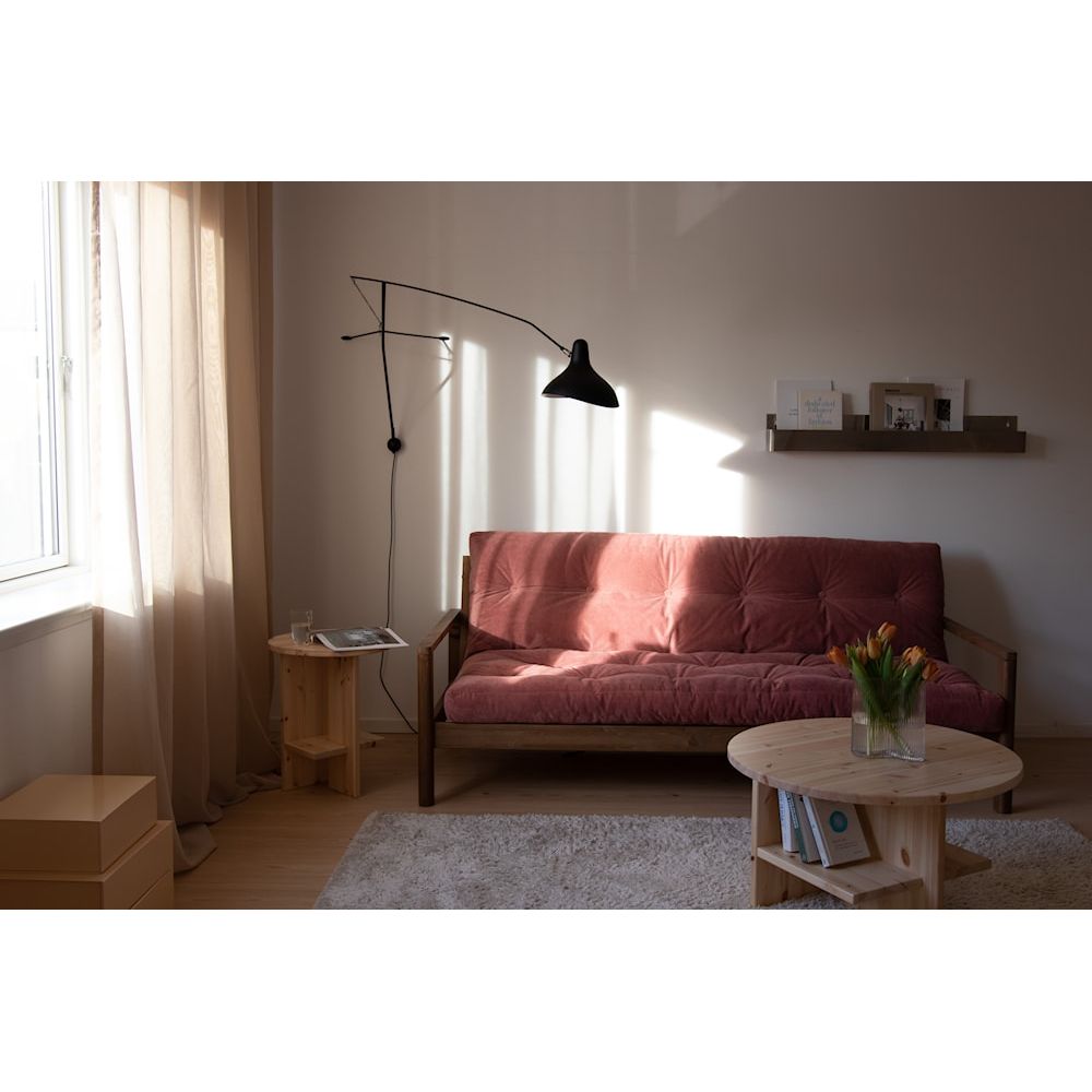 Designer BOUTON CLAIR LAQUÉ W. MATELAS MIXTE 5 COUCHES SORBET