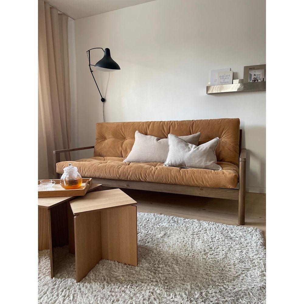 Designer BOUTON CLAIR LAQUÉ W. MATELAS MIXTE 5 COUCHES SORBET