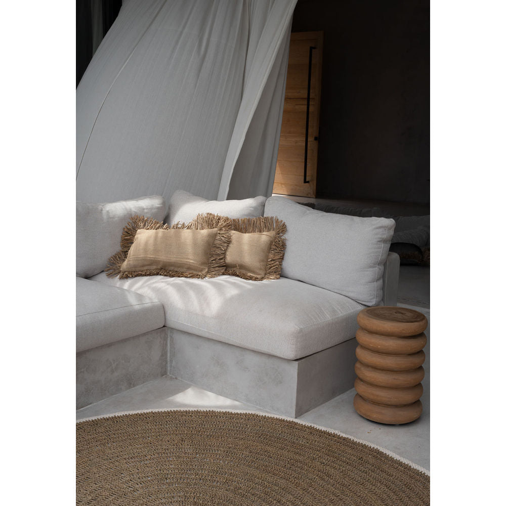 Bazar Bizarre Autour de Tapis de Seagrass & Coton-Blanc Naturel-200