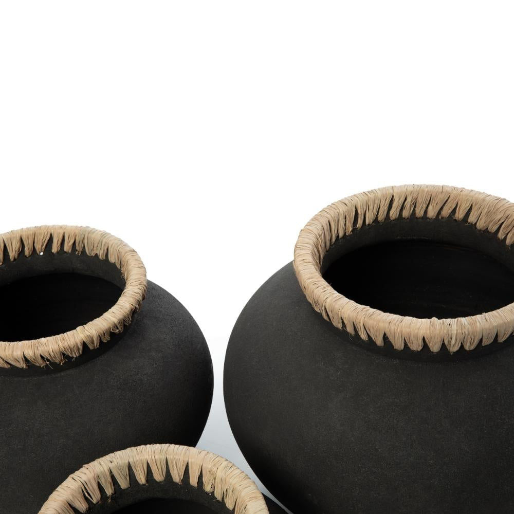 Bazar Bizar Le Vase Styly-Noir Naturel-M