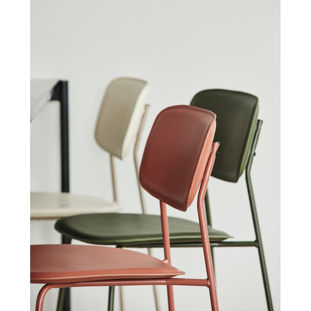 Nordal Silla de comedor A/S ESA, rojo óxido