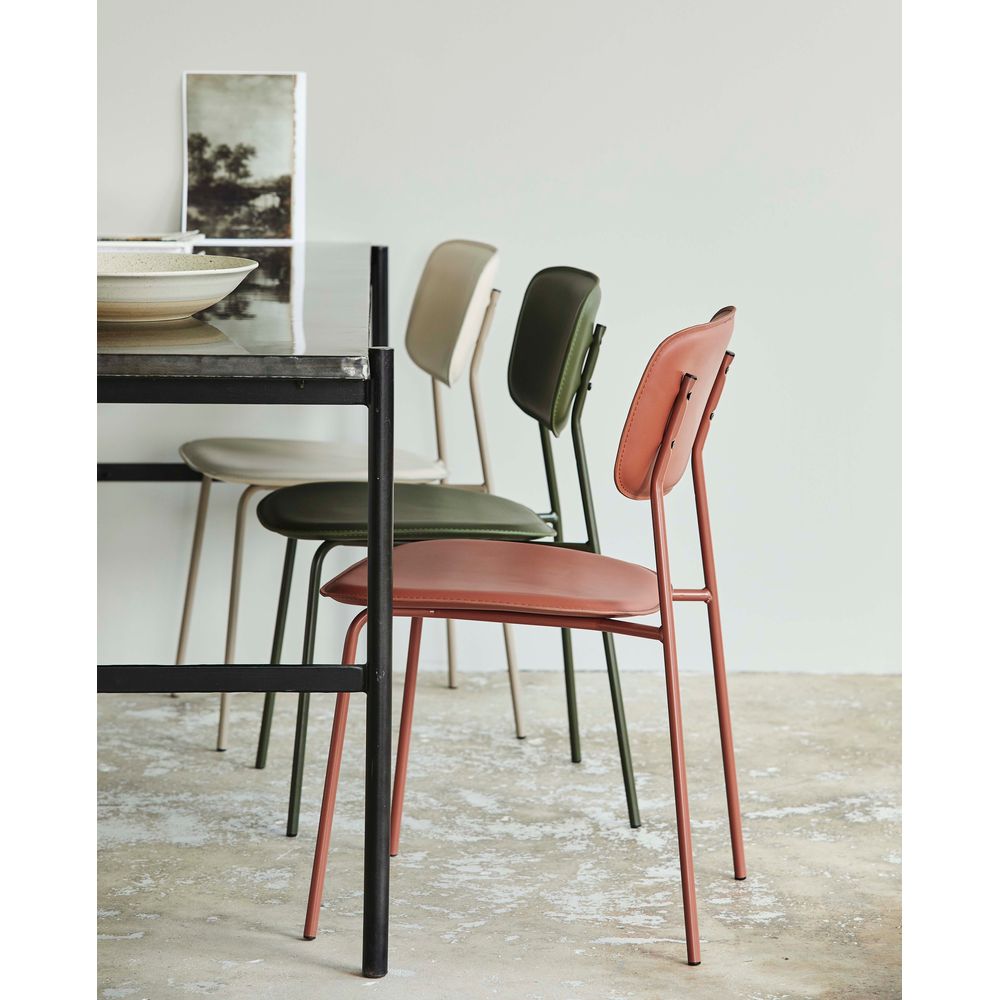 Nordal Silla de comedor A/S ESA, rojo óxido