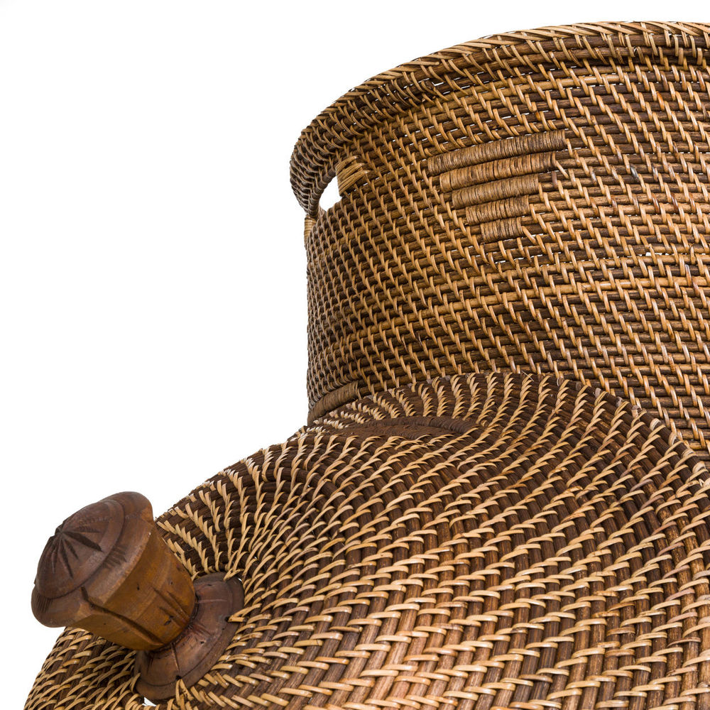 Bazar Bizarre Le Panier à Linge Colonial-Brun Naturel-XL