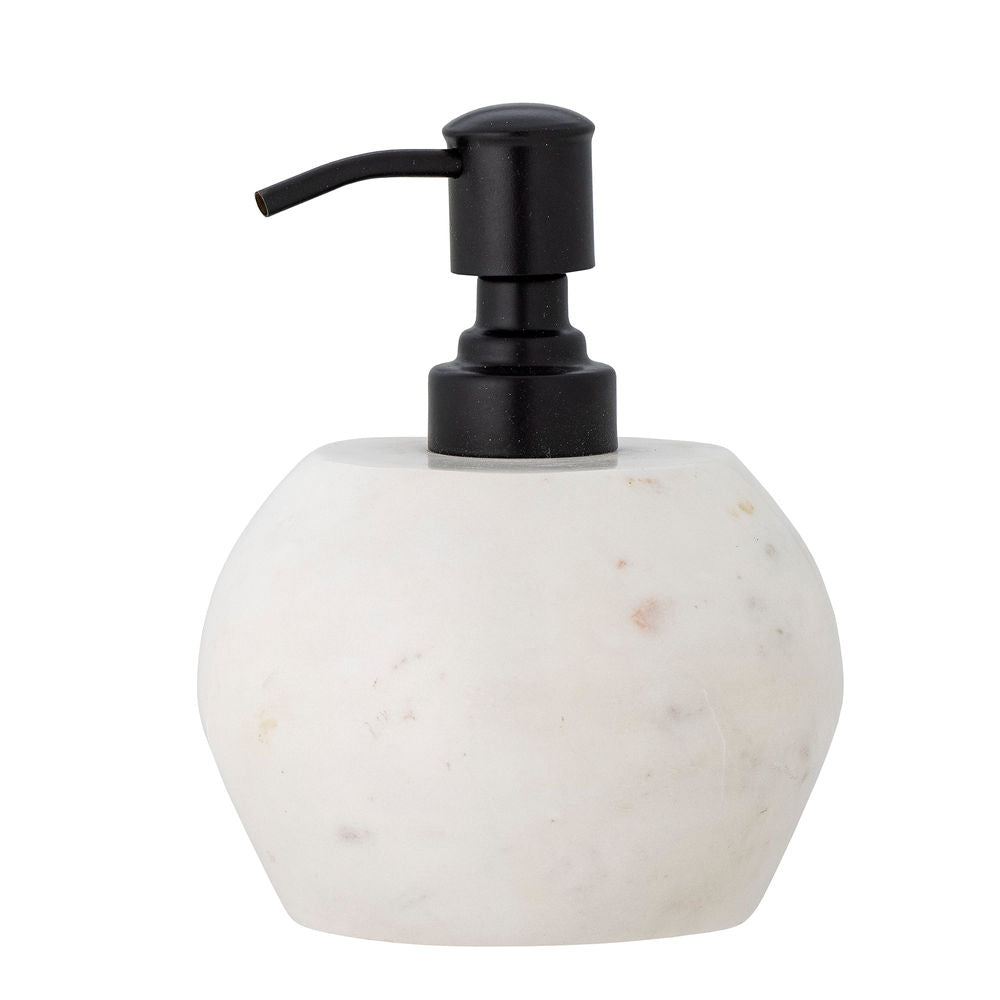 Bloomingville Inoa Distributeur de savon, blanc, marbre
