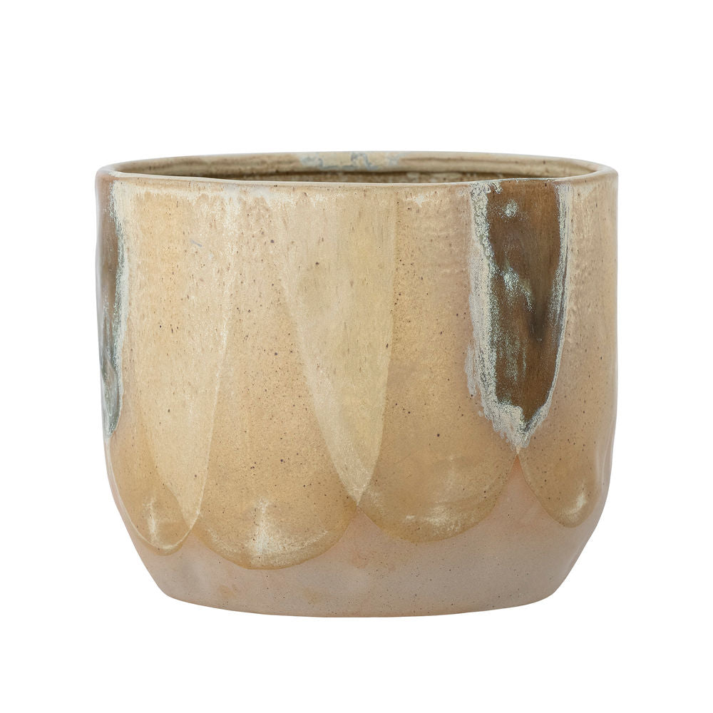 Creative Collection mei bloempot, bruin, steengoed