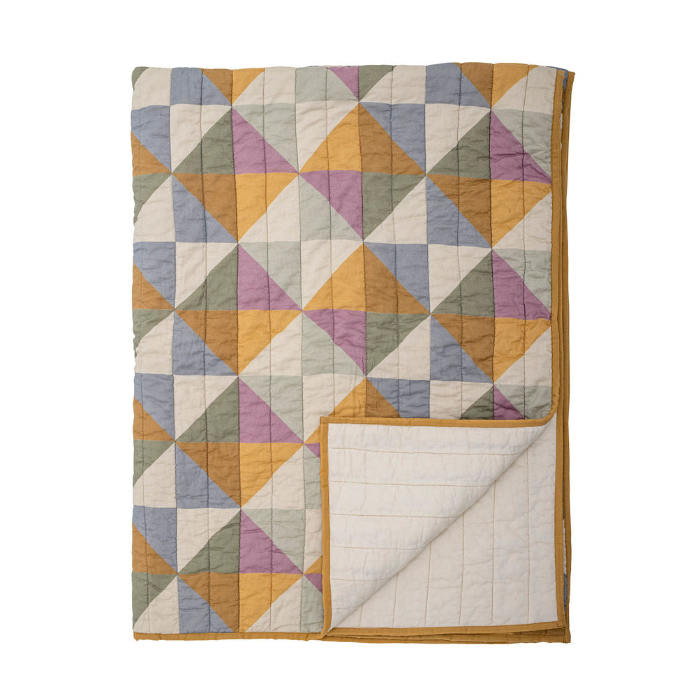 Couette Bloomingville Crewe, Jaune, OEKO-TEX coton®