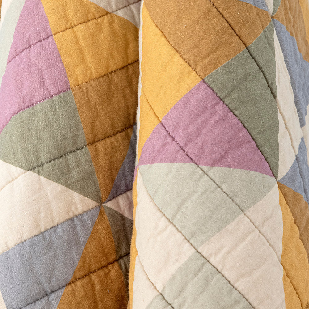 Couette Bloomingville Crewe, Jaune, OEKO-TEX coton®