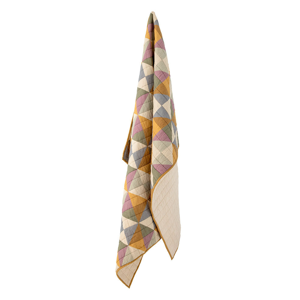 Couette Bloomingville Crewe, Jaune, OEKO-TEX coton®