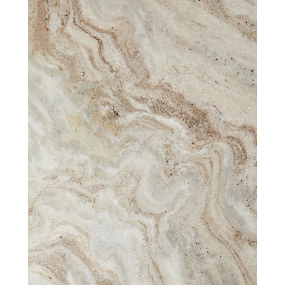 Nordal Mesa de comedor redonda A/S ERIE-tablero de mármol natural marfil