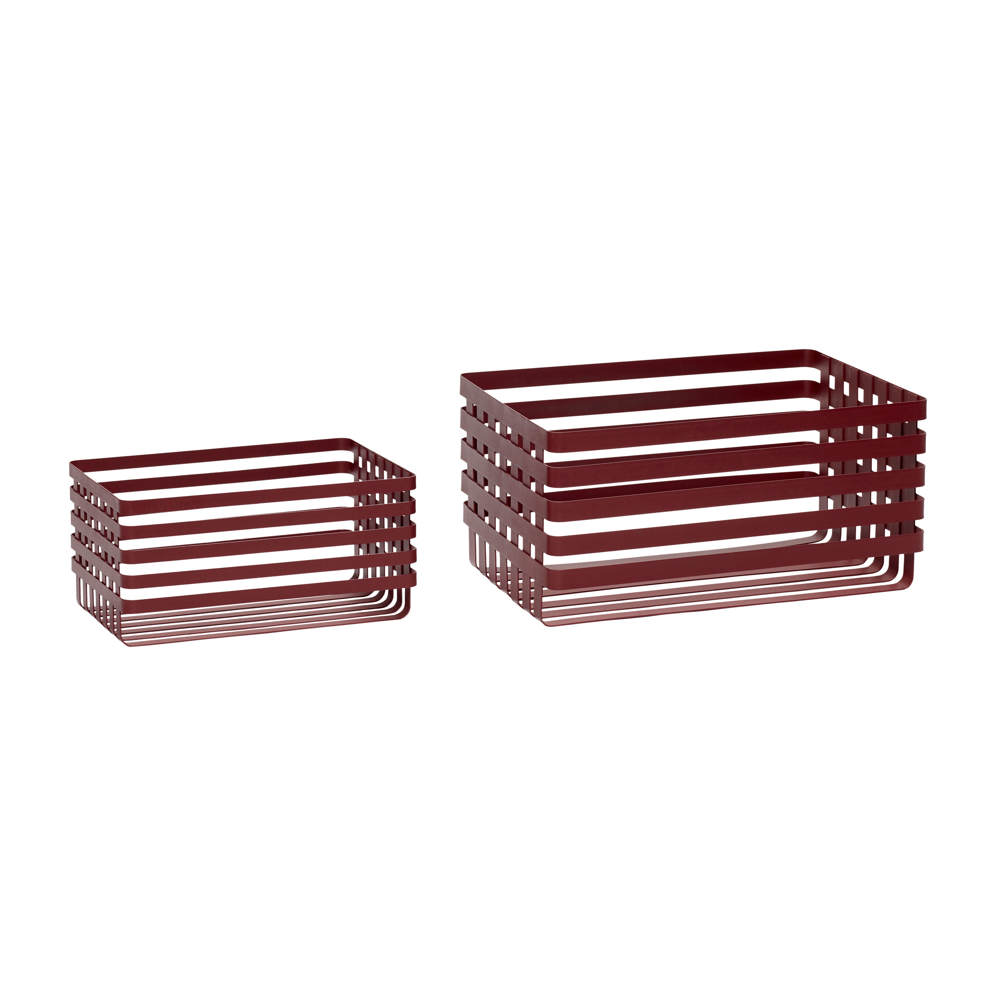 Cestas Hübsch WiredUp Rojo (juego de 2)
