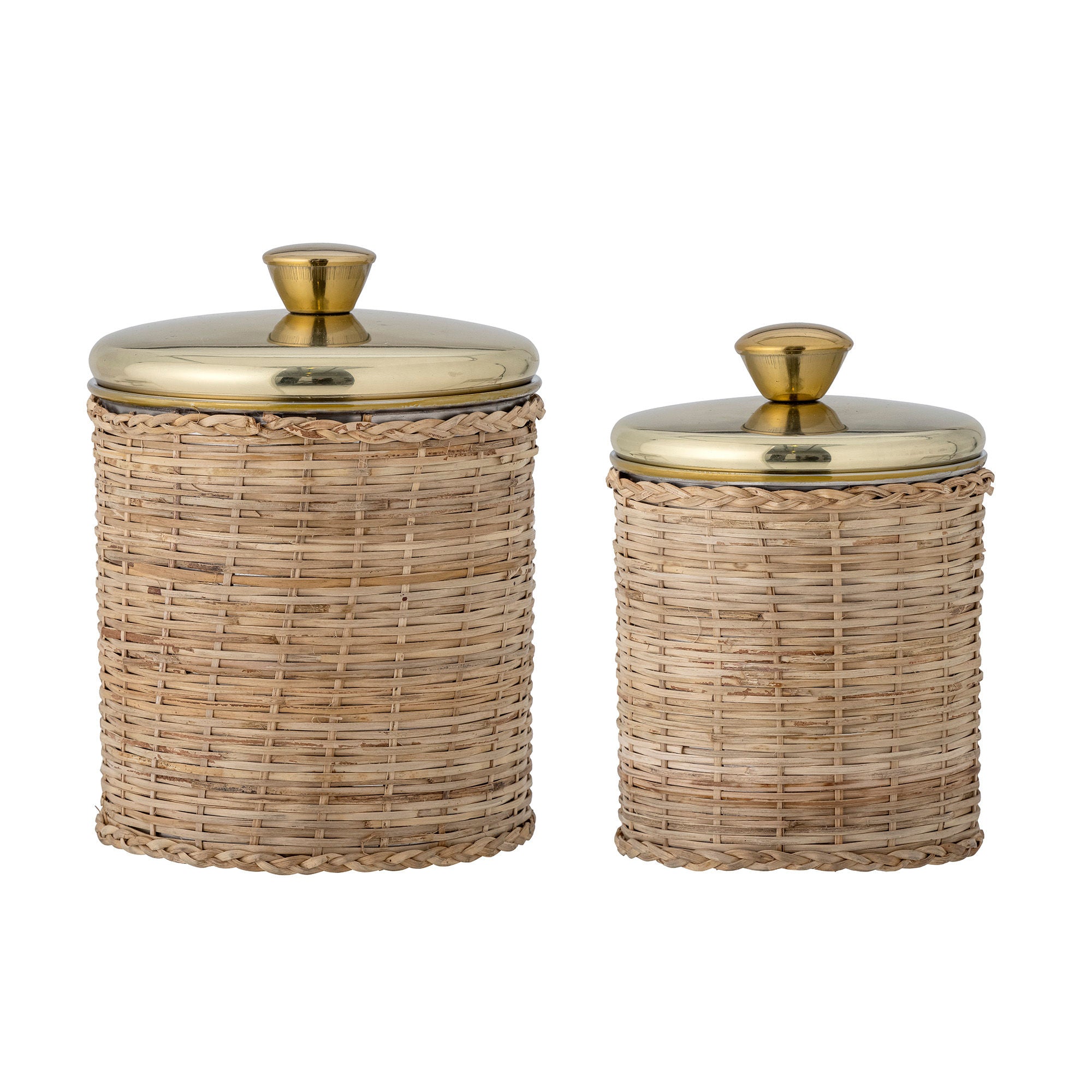 Bloomingville Abas Pot avec couvercle, laiton, acier inoxydable
