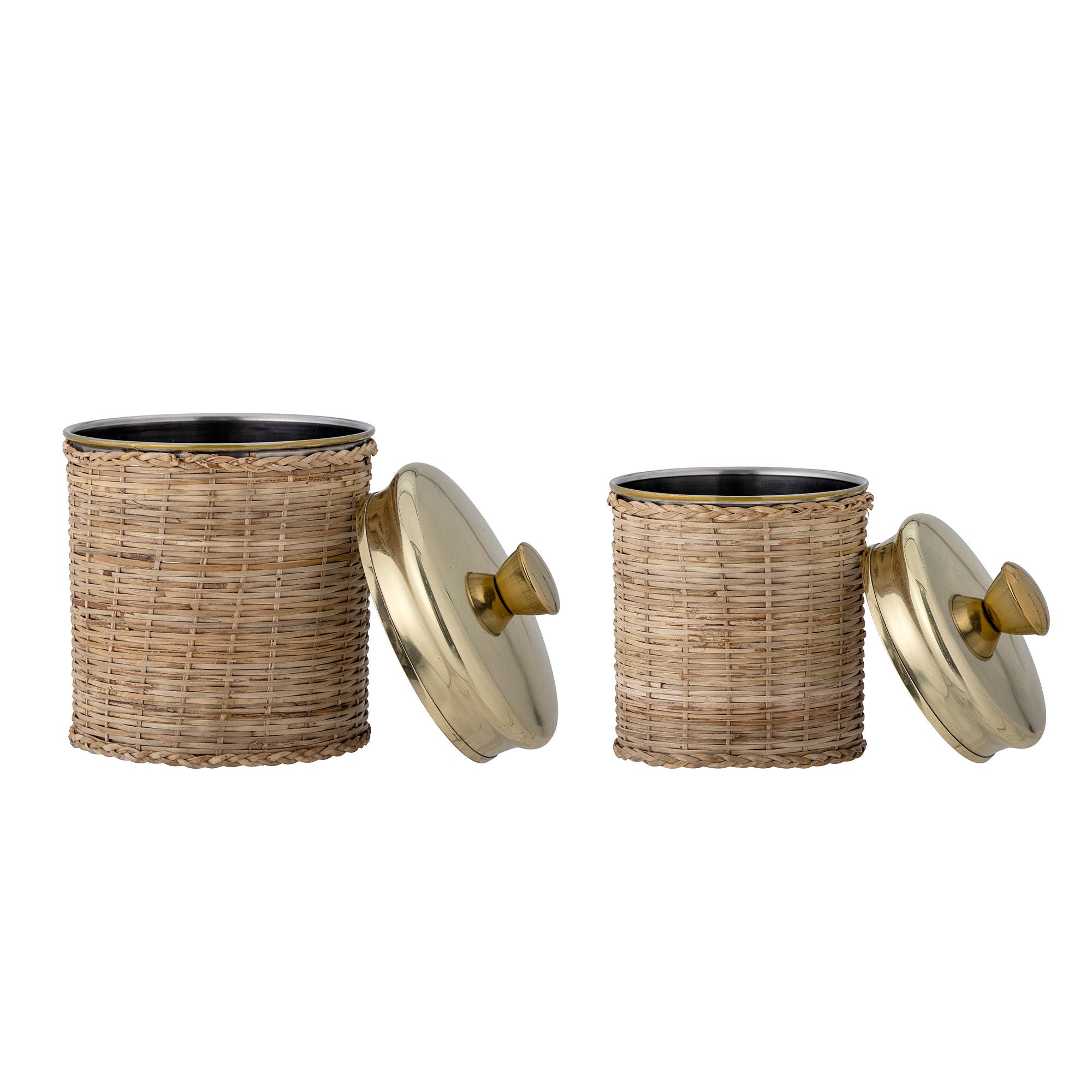 Bloomingville Abas Pot avec couvercle, laiton, acier inoxydable