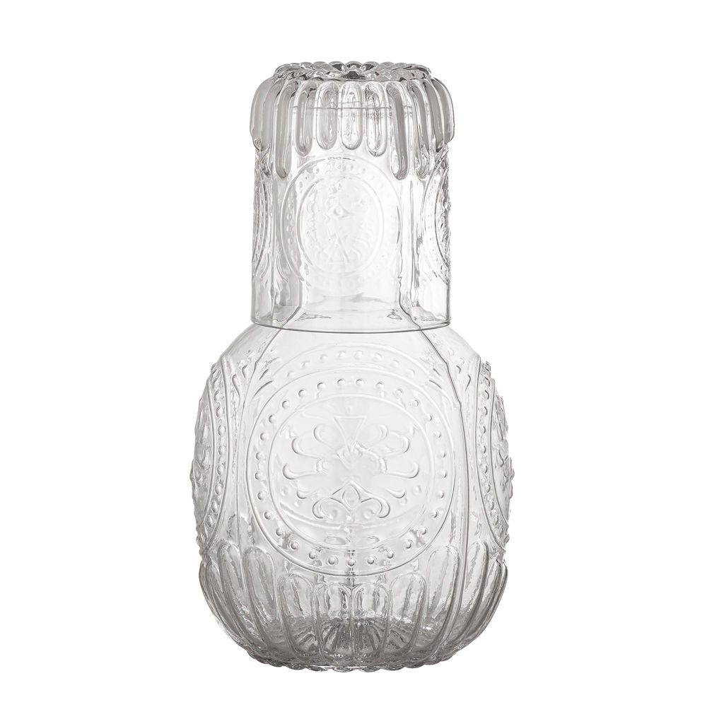 Creative Collection Sebas Karaffe & Glas, klar, Glas