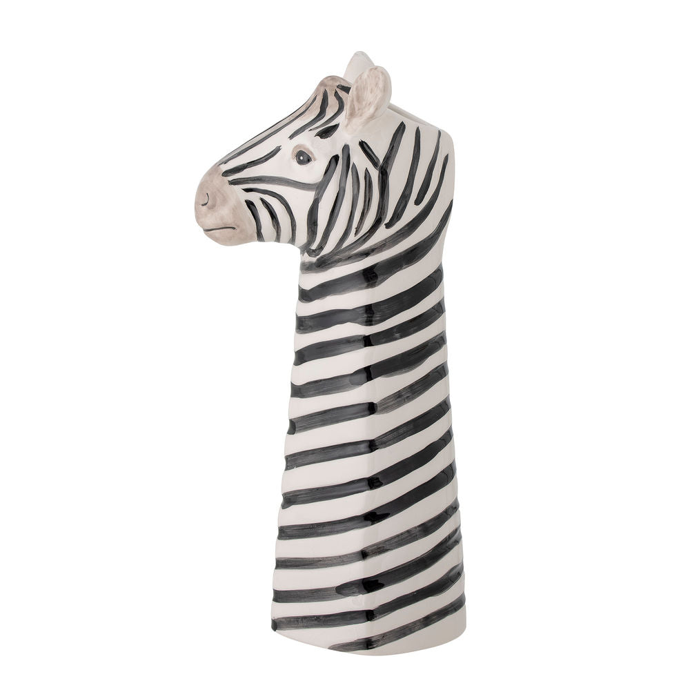 Bloomingville MINI Feodor Deco Vaas, Zwart, Keramiek