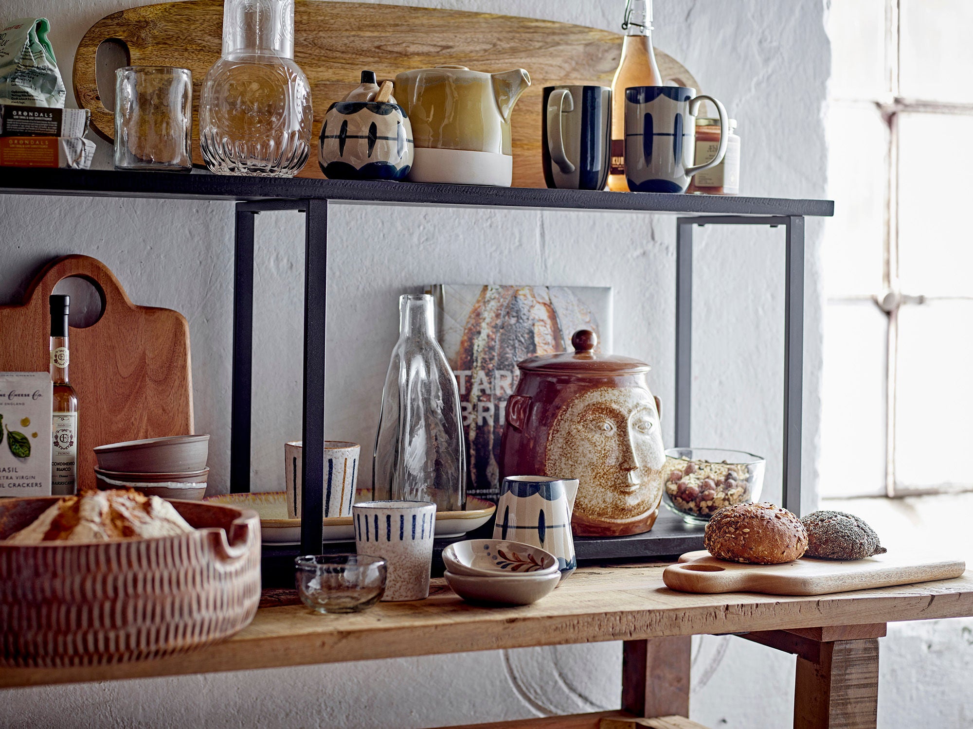 Creative Collection Lisser plank, zwart, lindehout