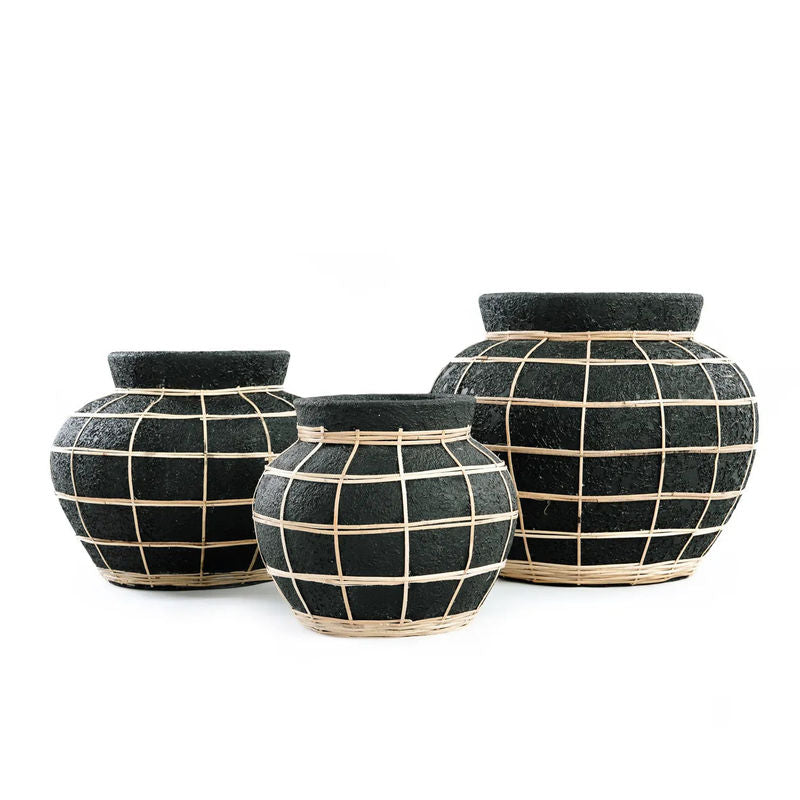 Vase Bazarbizar-b2b Le Ventre-Noir Naturel-L