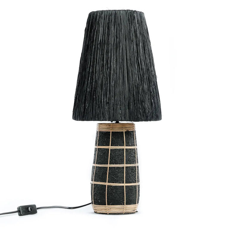 Bazarbizar-b2b De Naxos Tisch lampe-Schwarz Natur