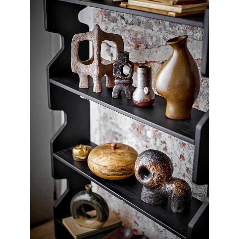 Bloomingville Savoya Wandregal, Schwarz, Holz