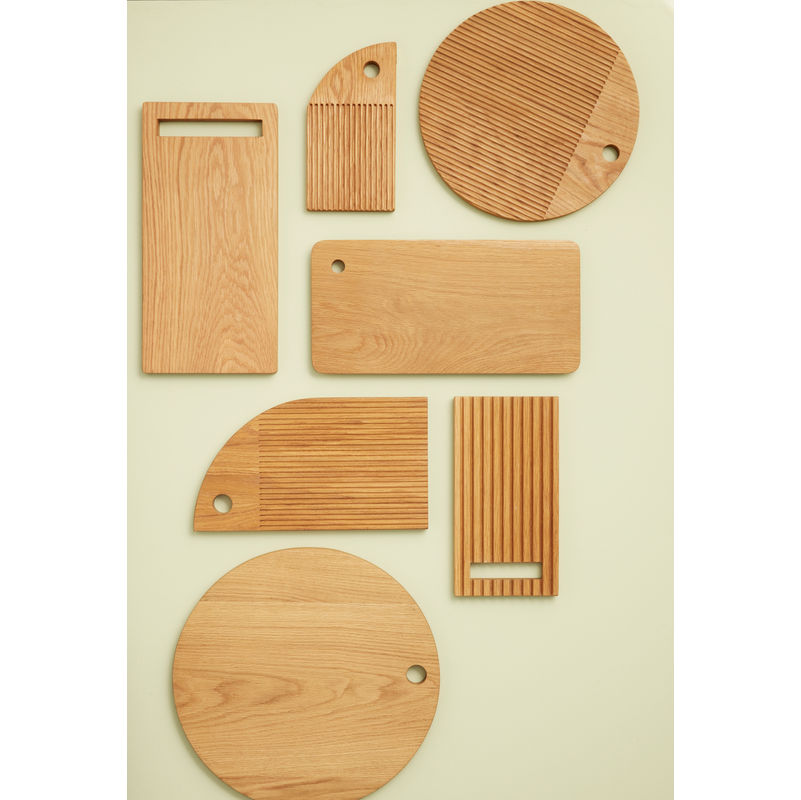 Hübsch Split Cutting Boards Naturel (2er Set)