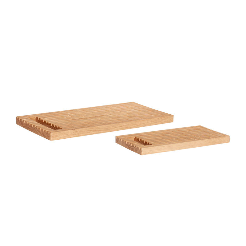 Hübsch Alley Planches à découper Naturel (lot de 2)