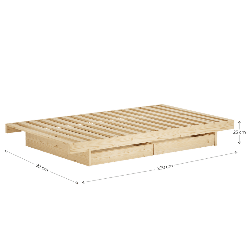 Karup Design KANSO BED RAW 90 X 200