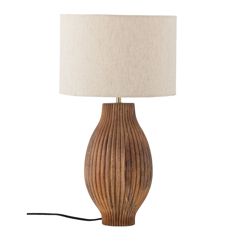 Lampe de table Karelia de Creative Collection, Naturel, Bois de mangue