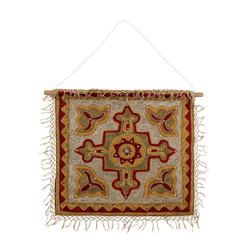 Creative Collection Mughal Wanddecoratie, Rood, Katoen