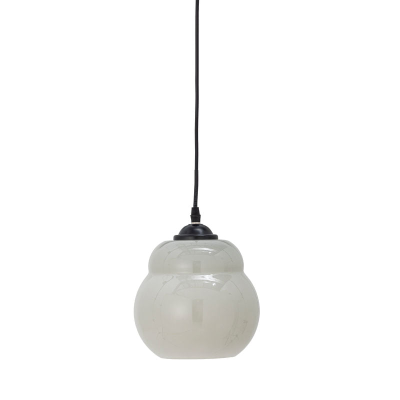 Bloomingville Motella Hanglamp, Grijs, Glas