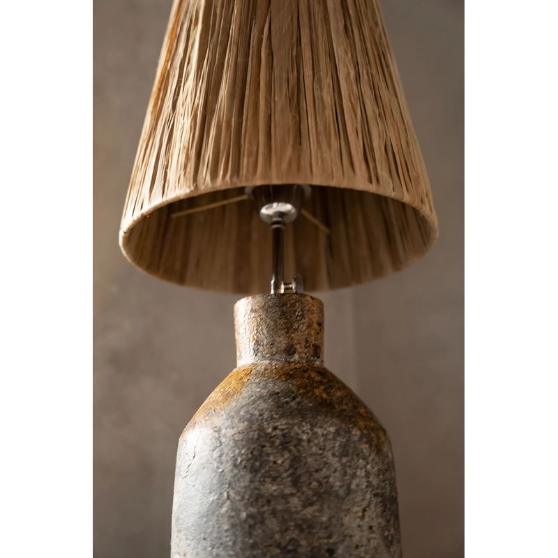 Bazar Bizar La Lampe De Table Ithaka-Gris Antique Naturel