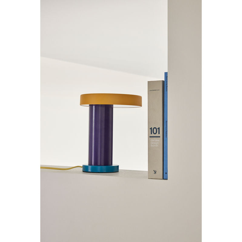 Hübsch Tover Lampe de table Violet/Jaune