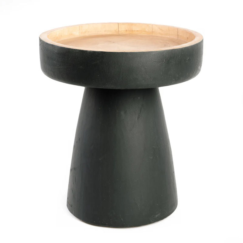 Bazar Bizar The Rayu Side Table - Black Natural