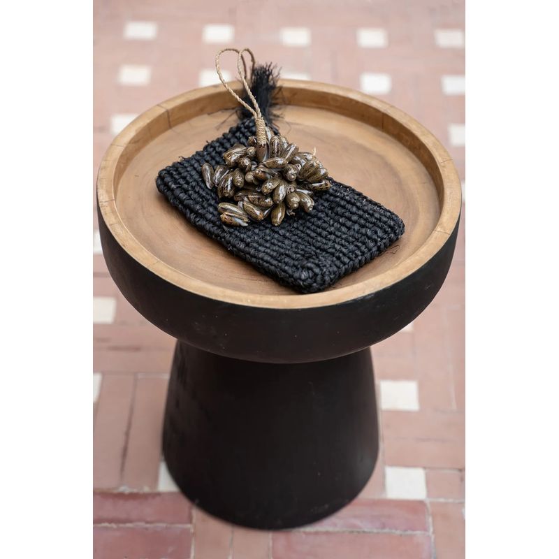 Bazar Bizar The Rayu Side Table - Black Natural