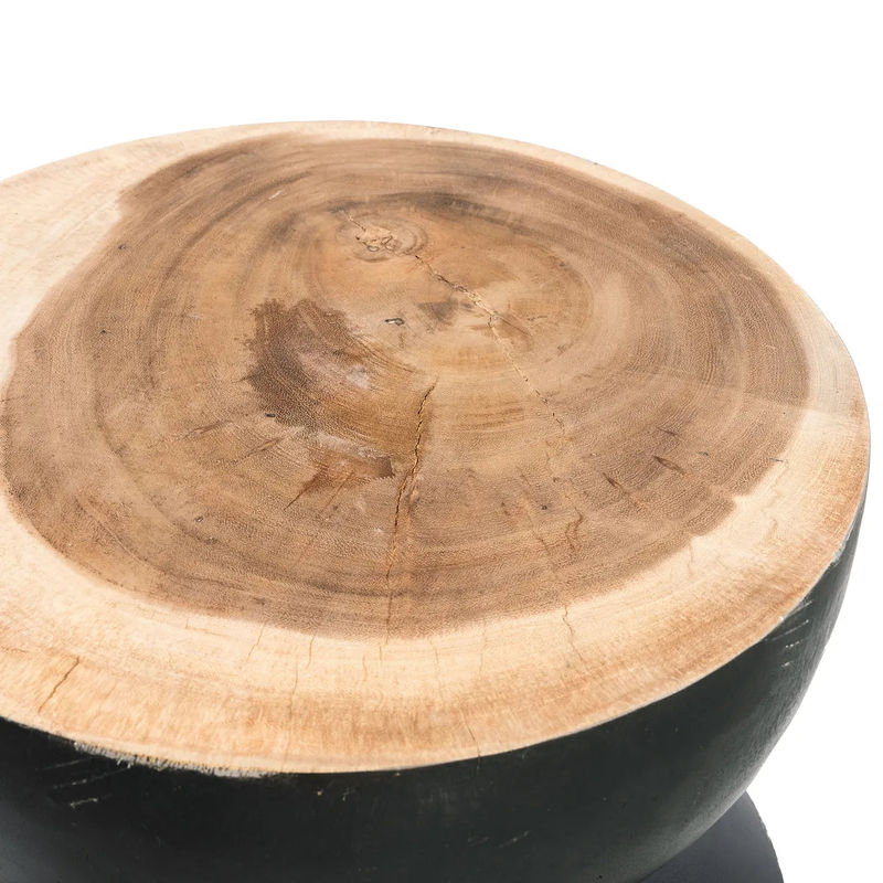 Bazar Bizar The Kulun Stool - Black Natural