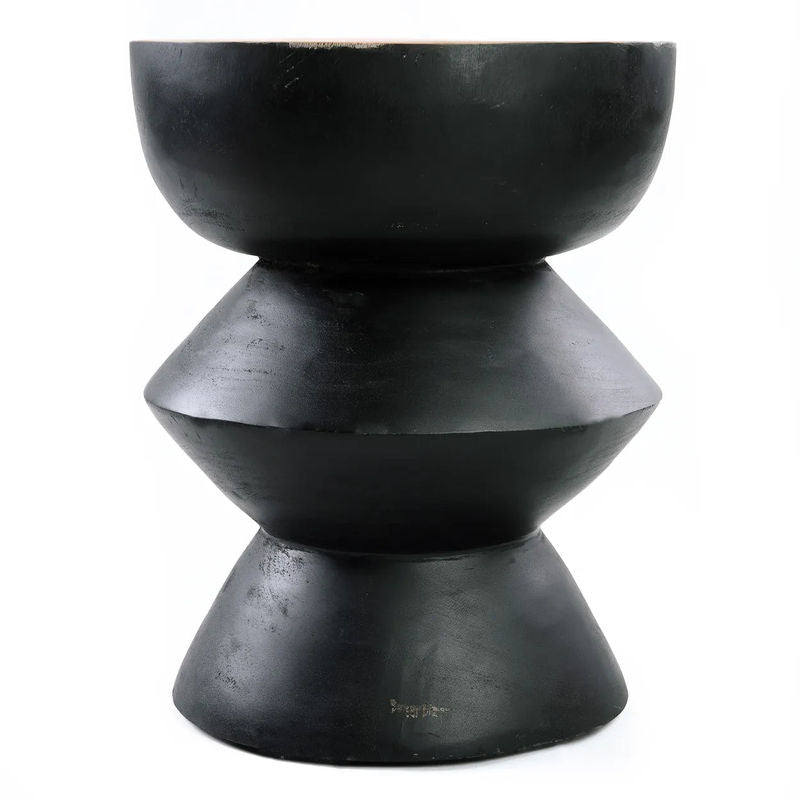 Bazar Bizar The Kulun Stool - Black Natural